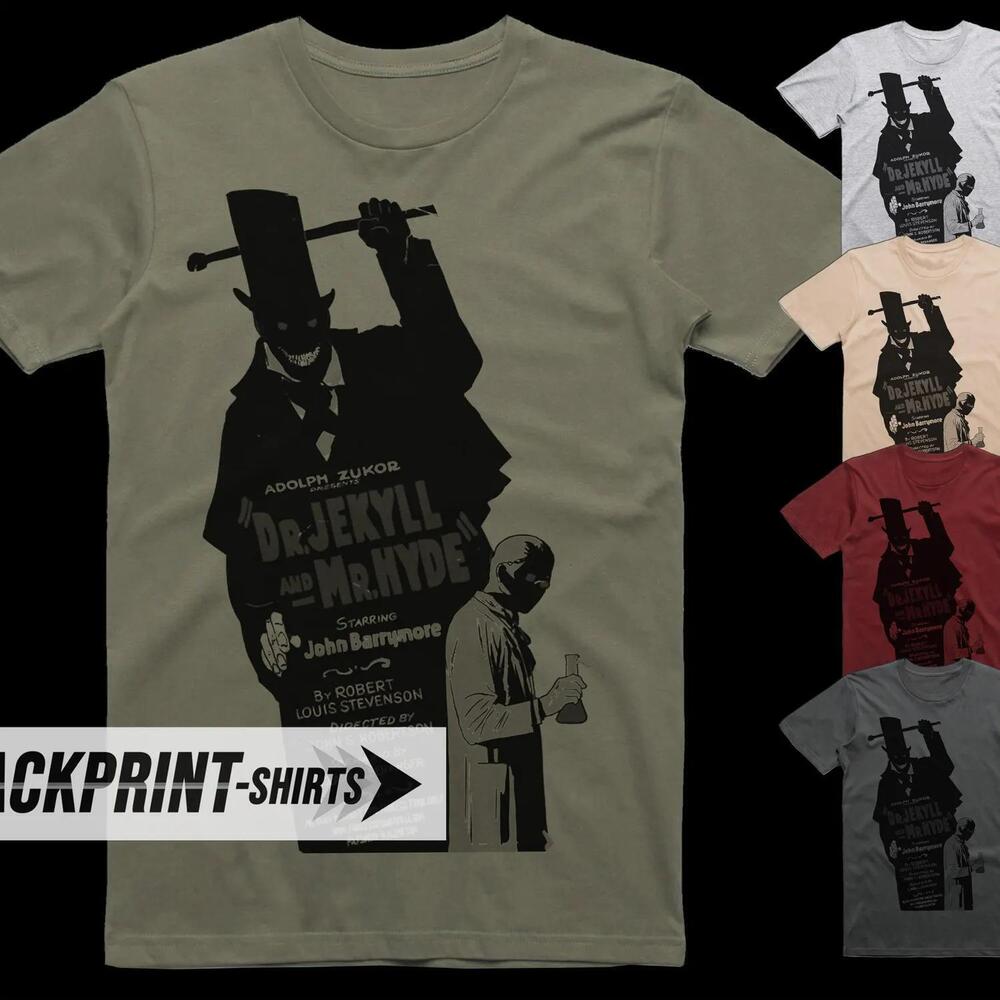 Dr Jekyll And Mr Hyde V1 Movie T Shirt Classic Cult Film Graphic Tee Unisex